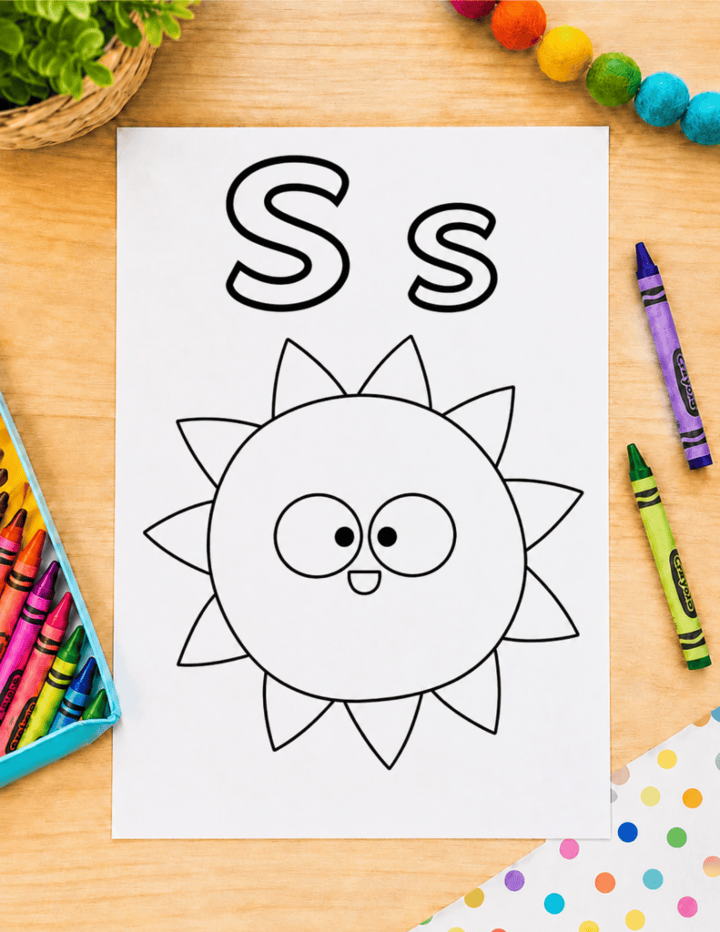 letter s coloring page