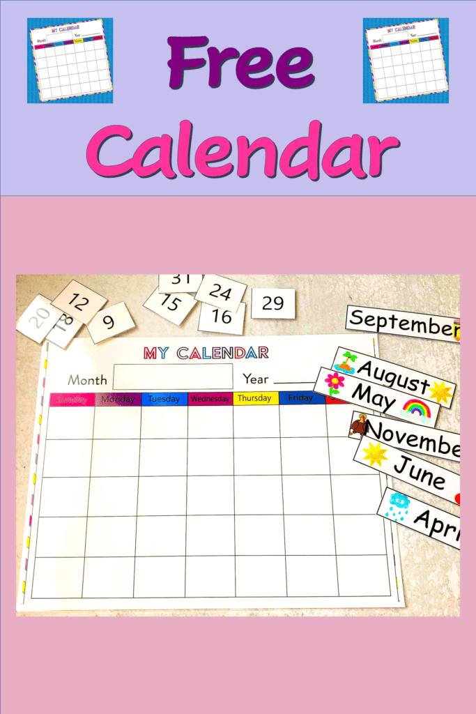 Free Reusable Printable Calendar for Any Year