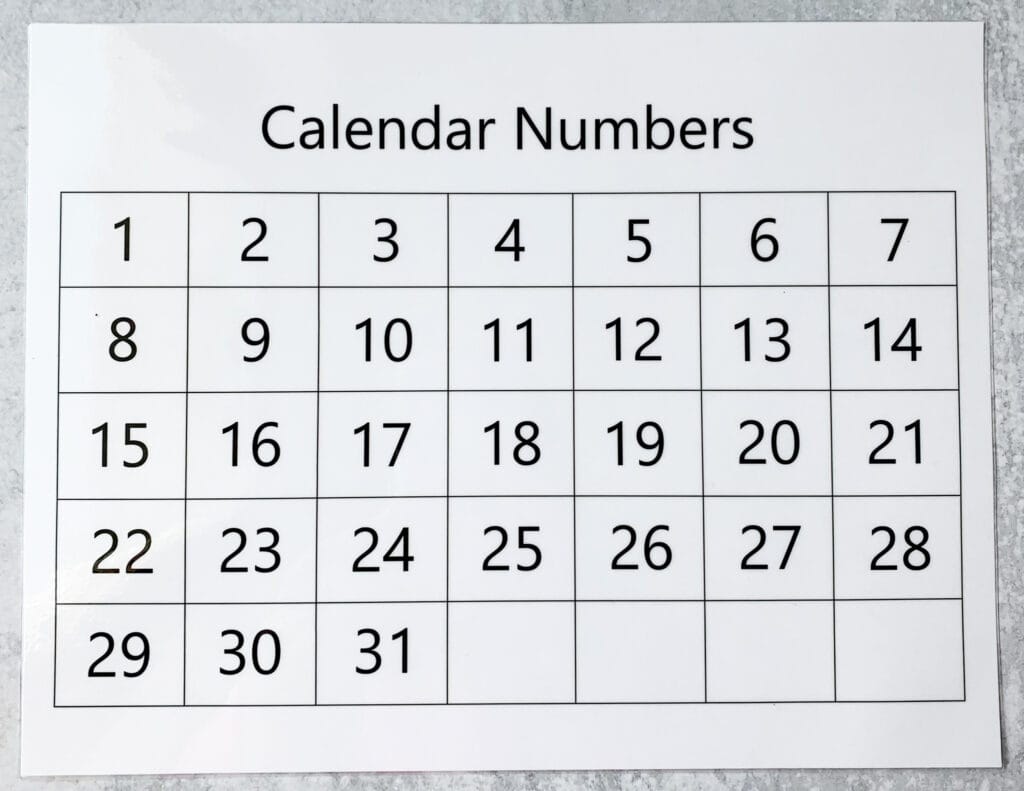 Free Reusable Printable Calendar for Any Year