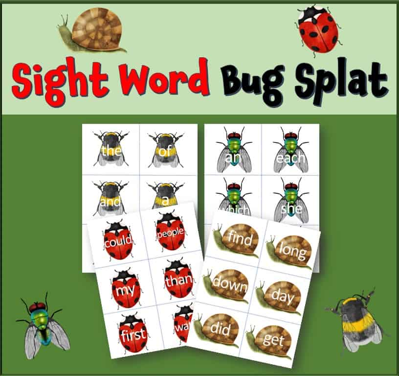 Sight Word Bug Splat