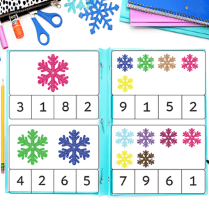 Snowflake Counting Printables