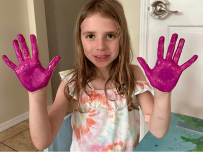 mother's day handprint craft 