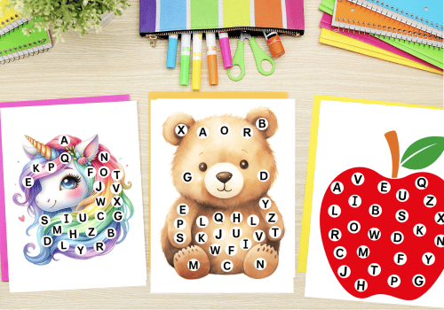 Free alphabet dot printables for preschool