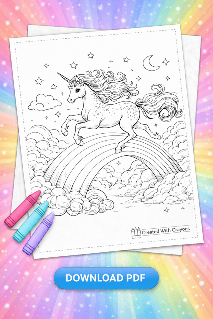 unicorn coloring sheet