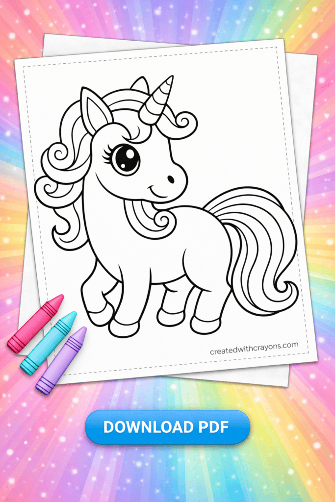 free unicorn coloring pages