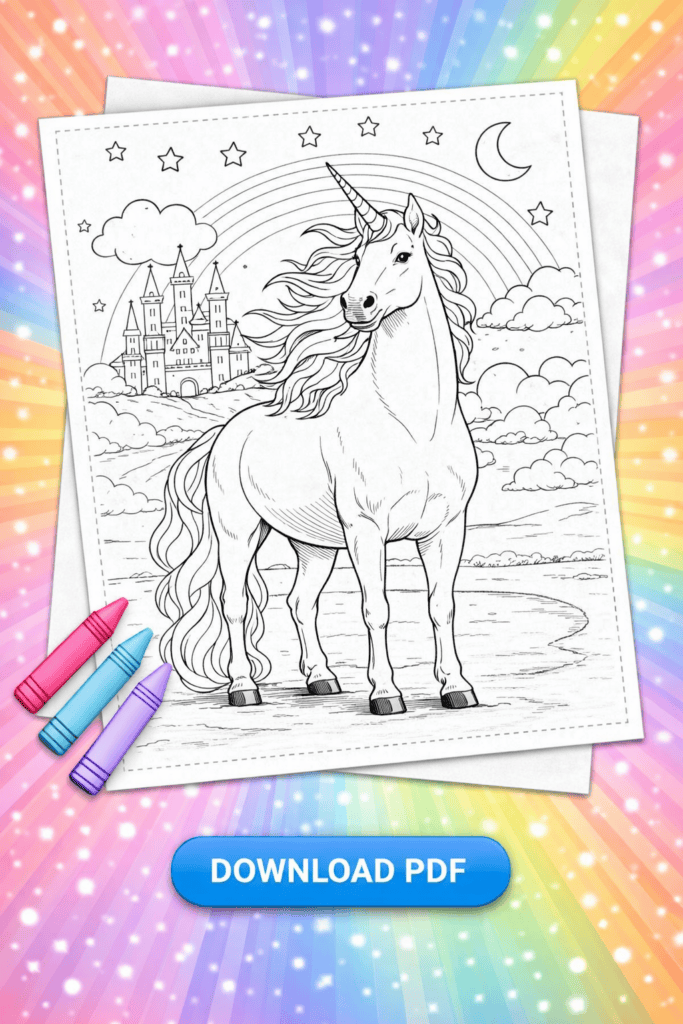 unicorn coloring pages