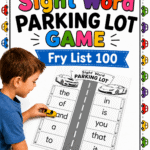 free sight word parking lot game with free printable