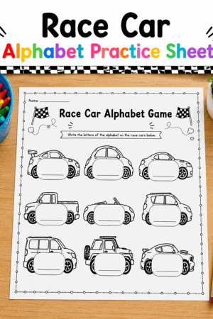 alphabet practice game with free printable