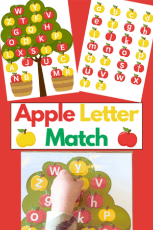 Apple Tree Alphabet Letter Matching Activity