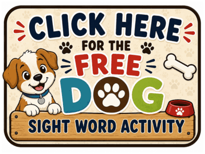 free feed the dog sight word activity 